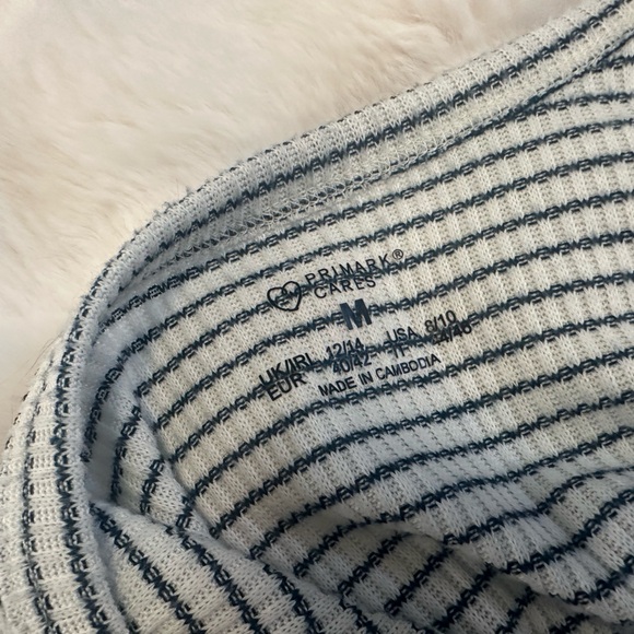 Primark Striped Drawstring Crop Top - Picture 3 of 6